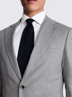MOSS Light Grey Tailored Regular Fit Stretch Suit Jacket