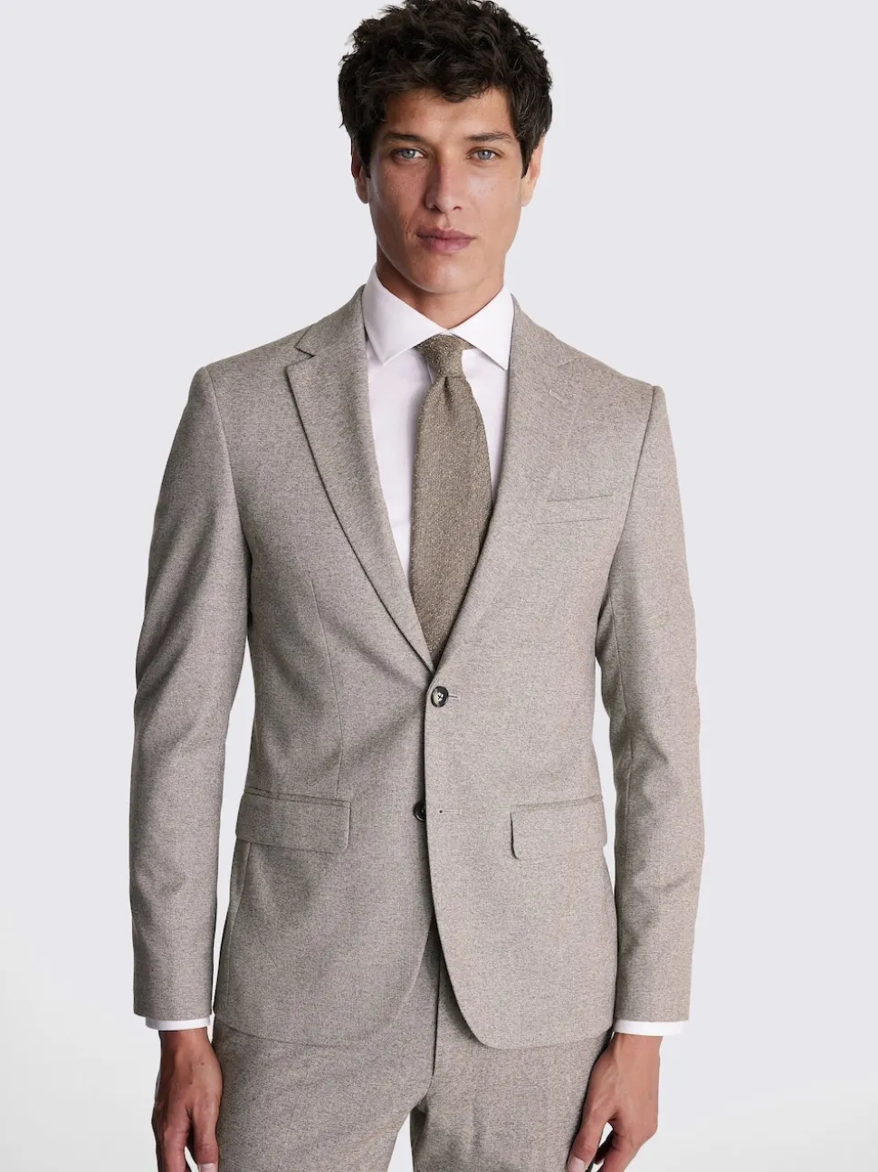 MOSS Neutral Slim Suit Jacket