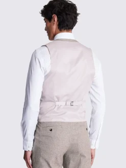 MOSS Neutral Slim Suit Waistcoat