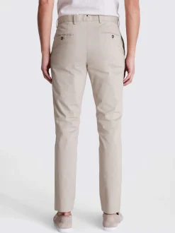MOSS Stone Slim Stretch Chino Trousers