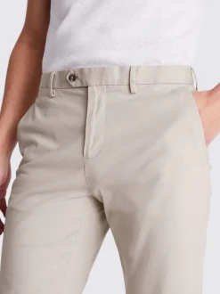 MOSS Stone Slim Stretch Chino Trousers