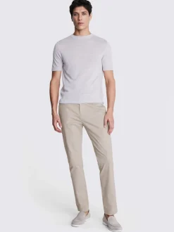 MOSS Stone Slim Stretch Chino Trousers