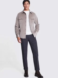 MOSS Taupe Corduroy Overshirt