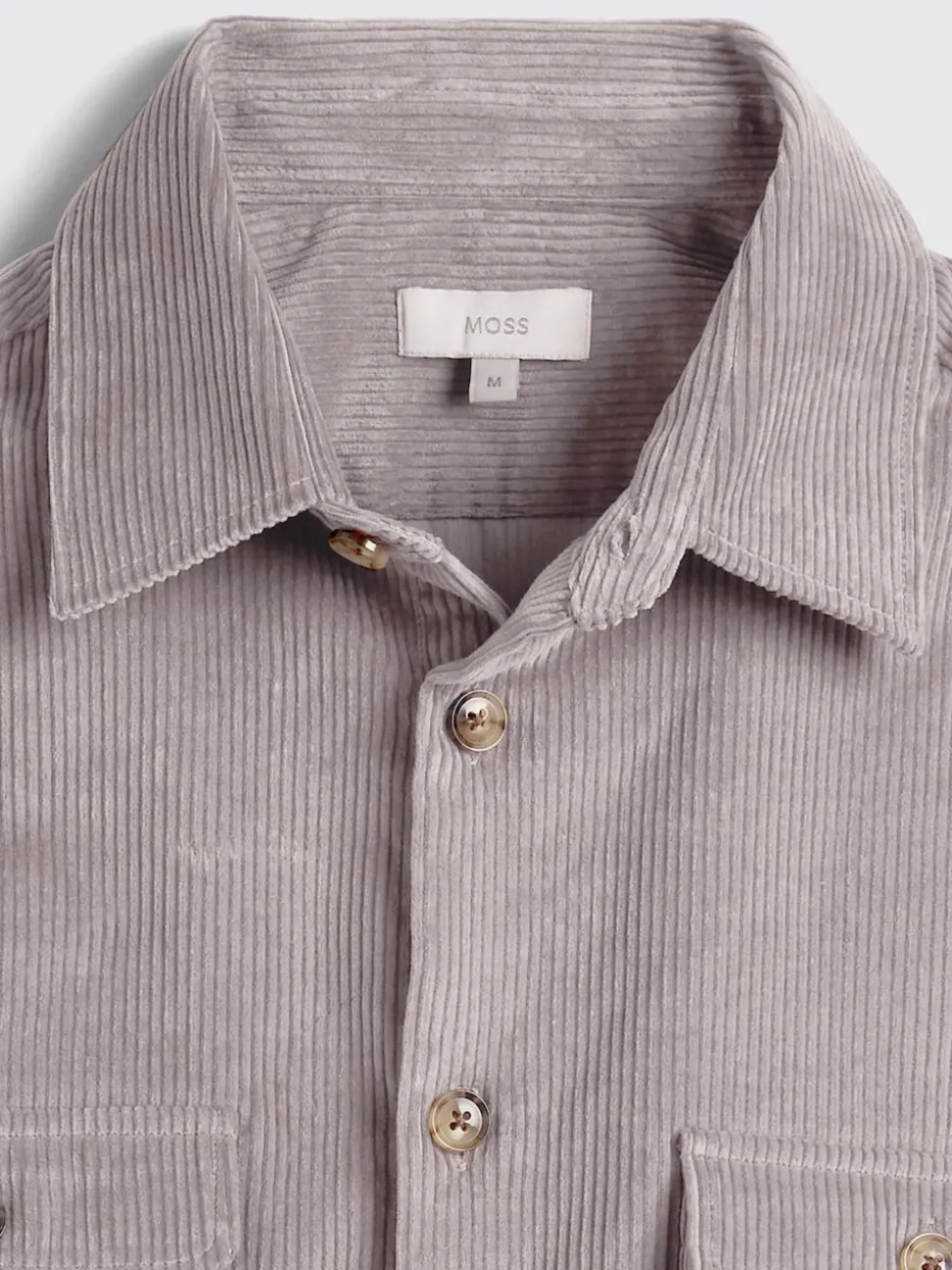 MOSS Taupe Corduroy Overshirt