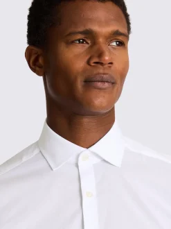 MOSS White Slim Stretch Shirt