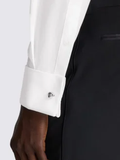 MOSS White Tailored Marcella Bib Dress Shirt