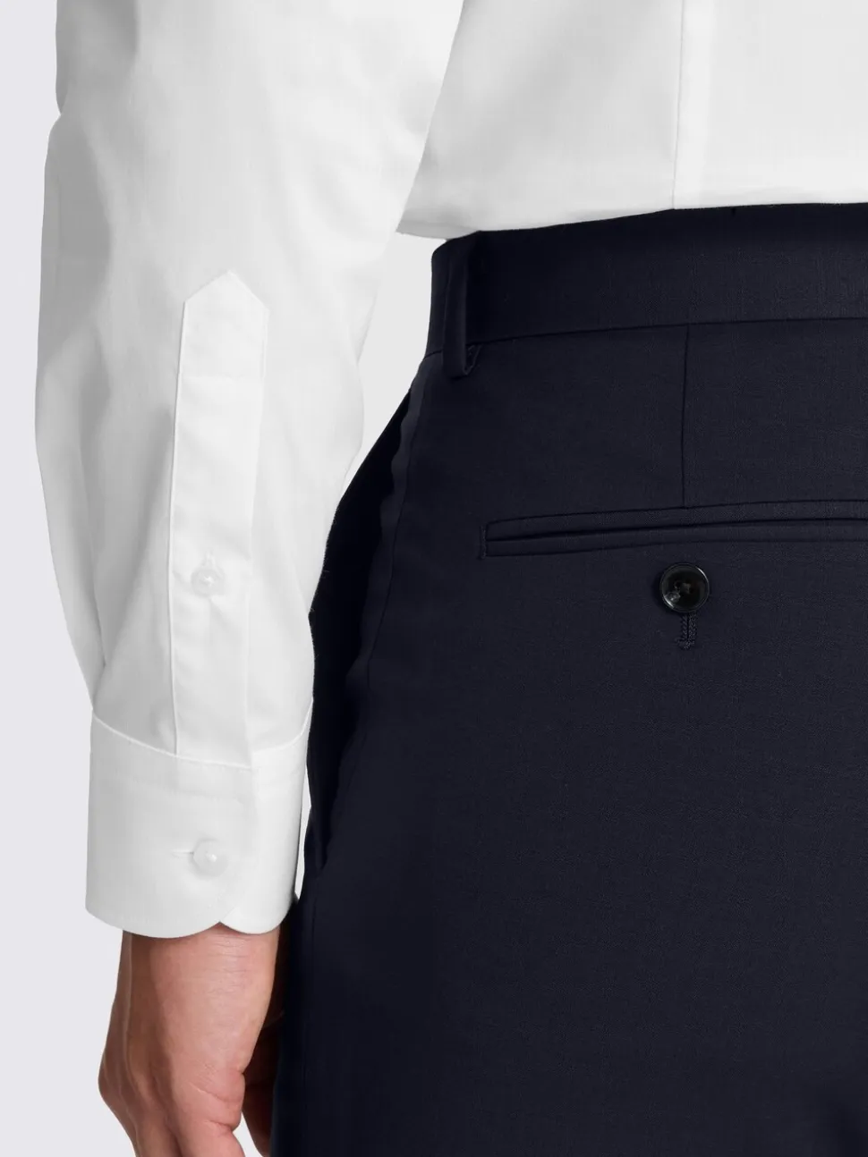 MOSS White Tailored Stretch Shirt