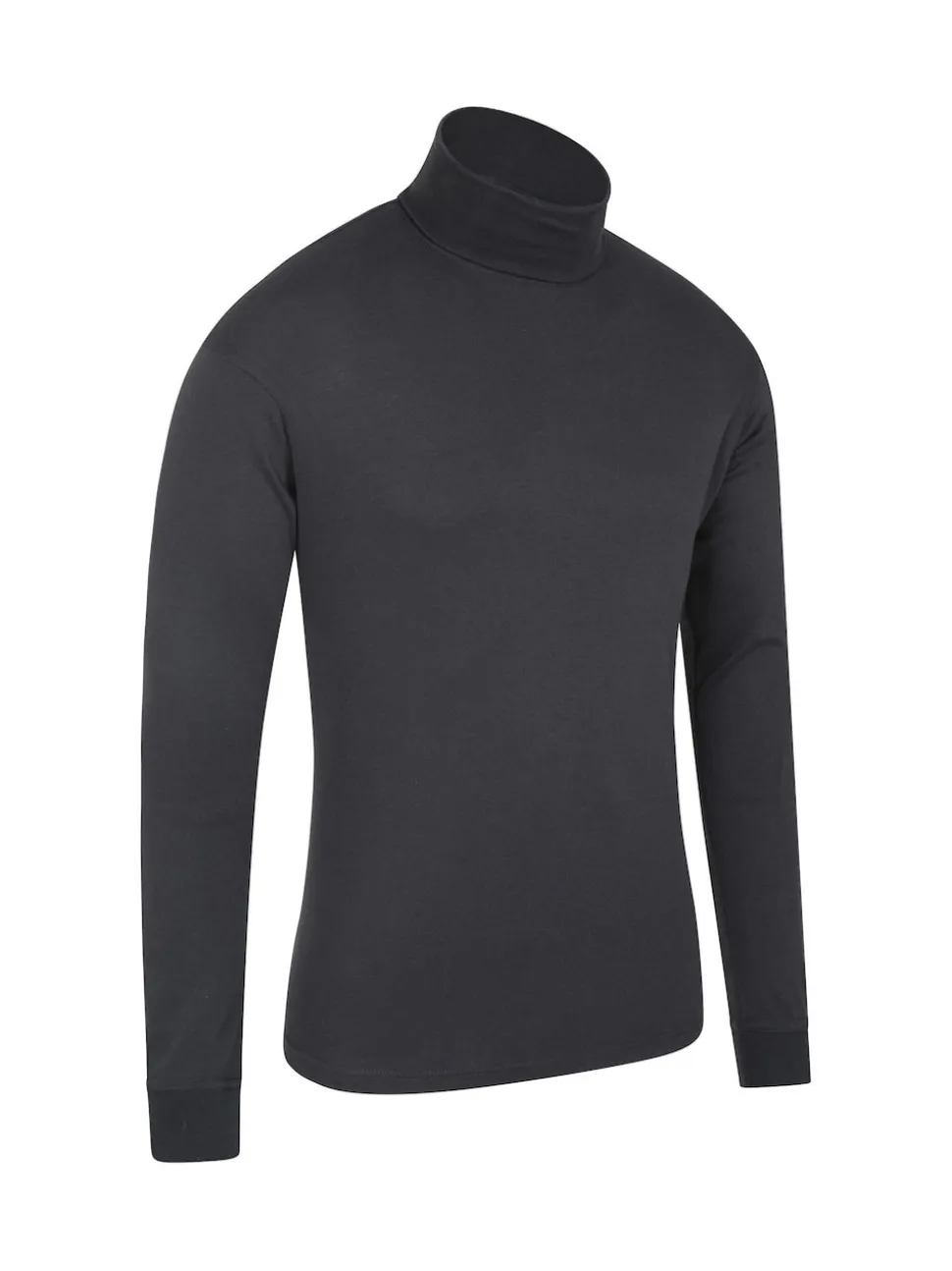 Mountain Warehouse Black Mens Meribel 100% Cotton Thermal Multipack Top