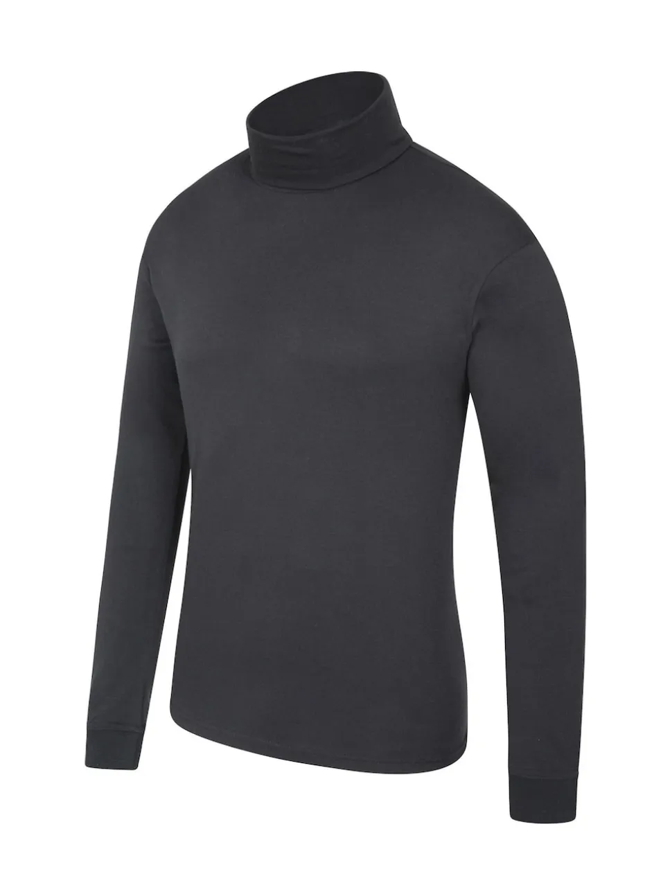 Mountain Warehouse Black Mens Meribel 100% Cotton Thermal Multipack Top