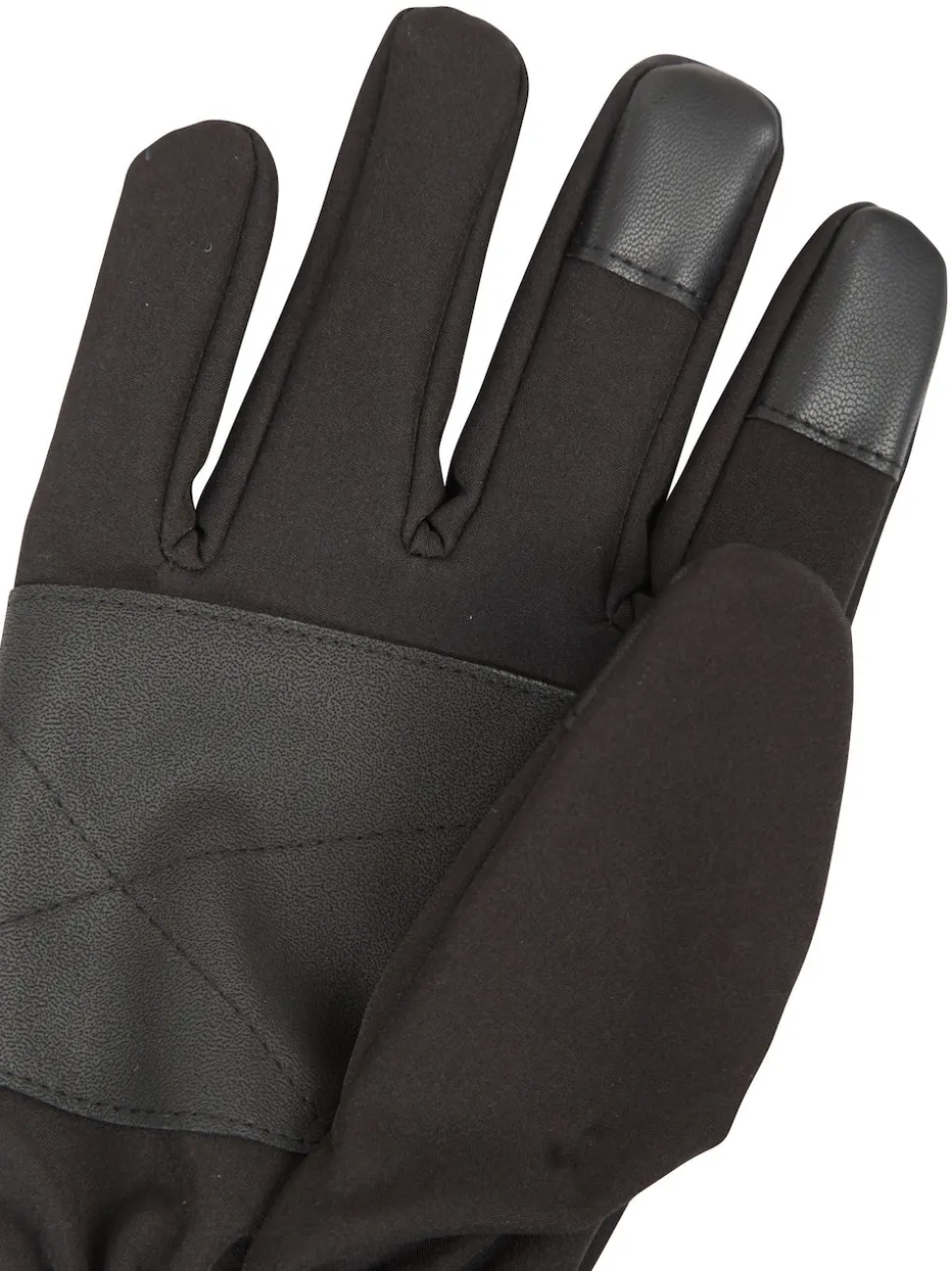 Mountain Warehouse Black Water Repellent Wind Resistant Mens Gloves