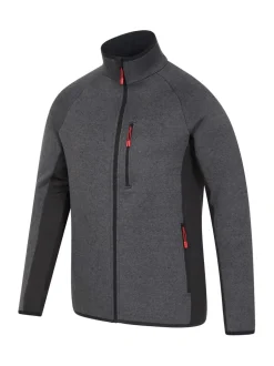 Mountain Warehouse Black Mens Treston Full-Zip Fleece Jacket