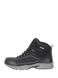 Mountain Warehouse Black Mens Ramble Waterproof Softshell Walking Boots