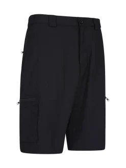 Mountain Warehouse Black Mens Trek Walking Shorts