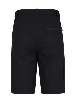 Mountain Warehouse Black Mens Trek Walking Shorts