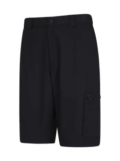 Mountain Warehouse Black Mens Trek Walking Shorts