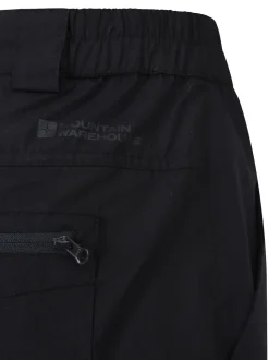 Mountain Warehouse Black Mens Trek Walking Shorts