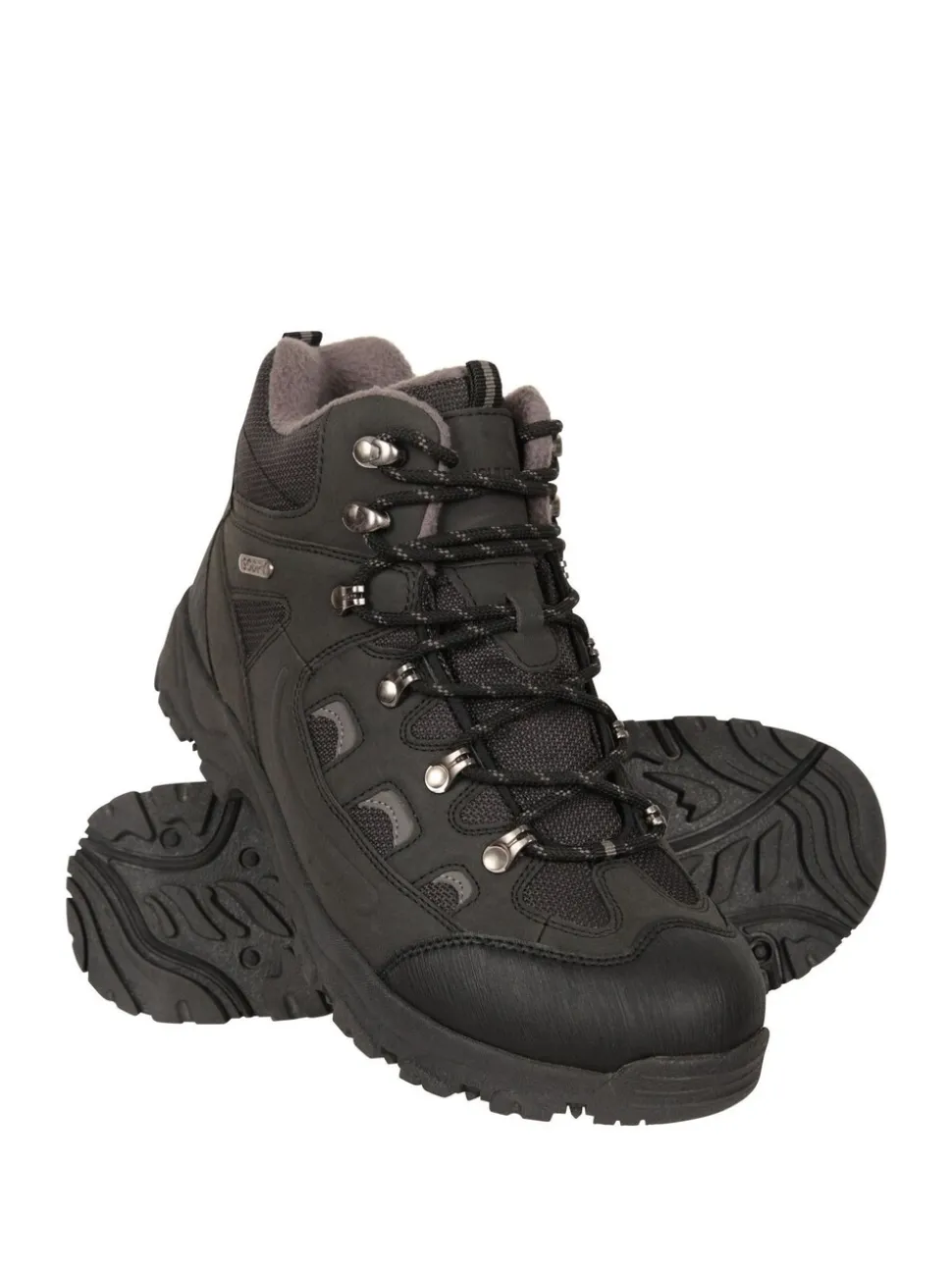 Mountain Warehouse Black Mens Adventurer II Waterproof Walking Boots