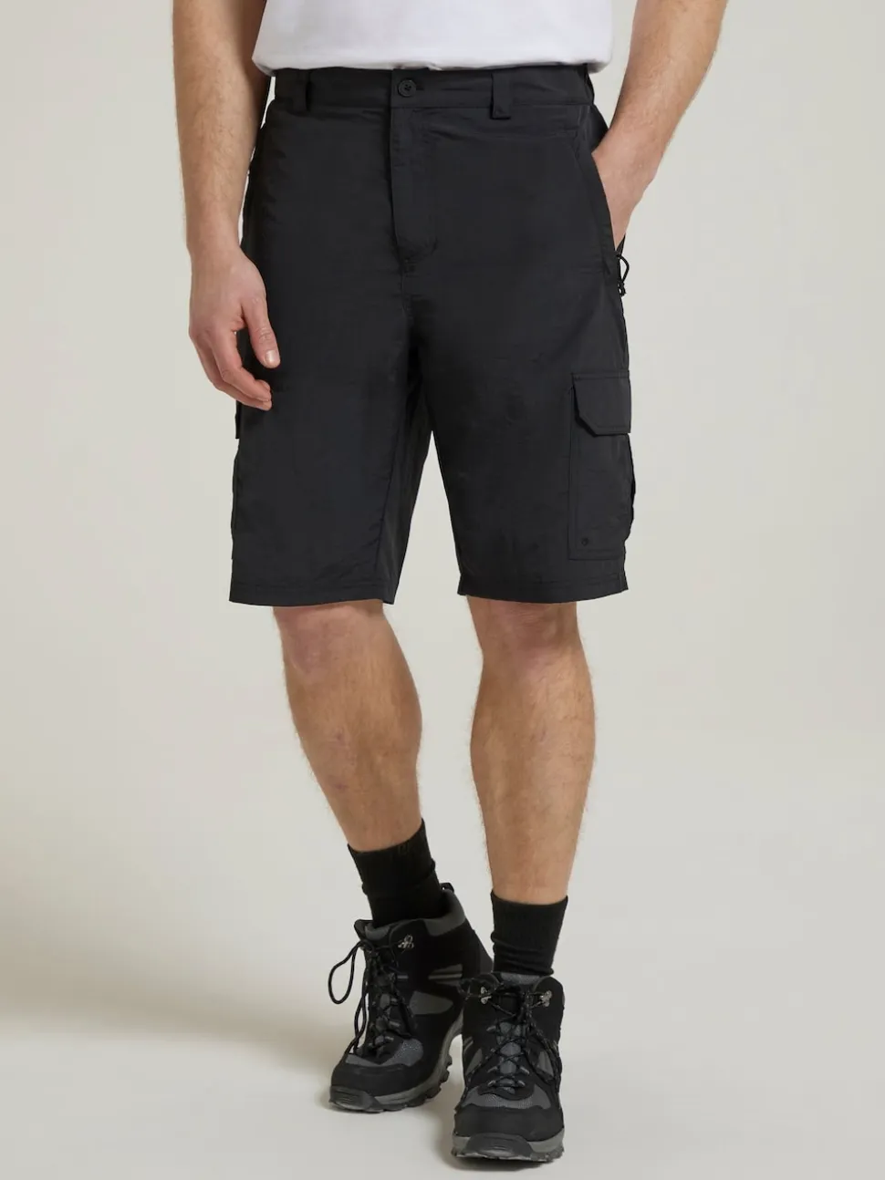 Mountain Warehouse Black Mens Explore Quick Drying Shorts
