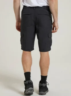 Mountain Warehouse Black Mens Explore Quick Drying Shorts