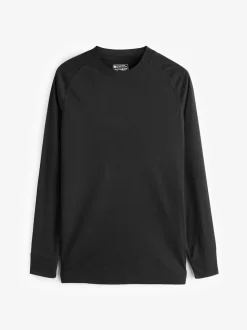 Mountain Warehouse Black Talus Mens Thermal Tops 2 Pack