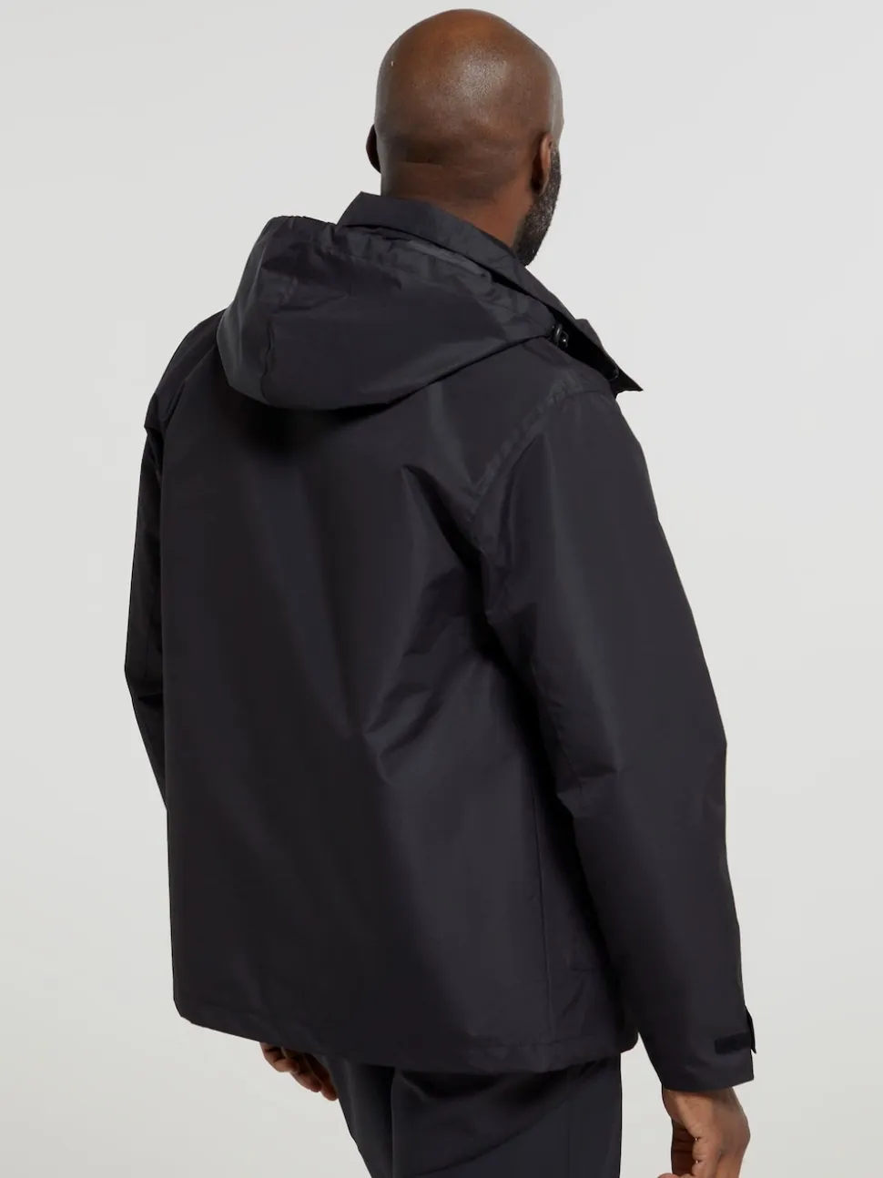 Mountain Warehouse Black Mens Fell 3-In-1 Water Resistant Jacket