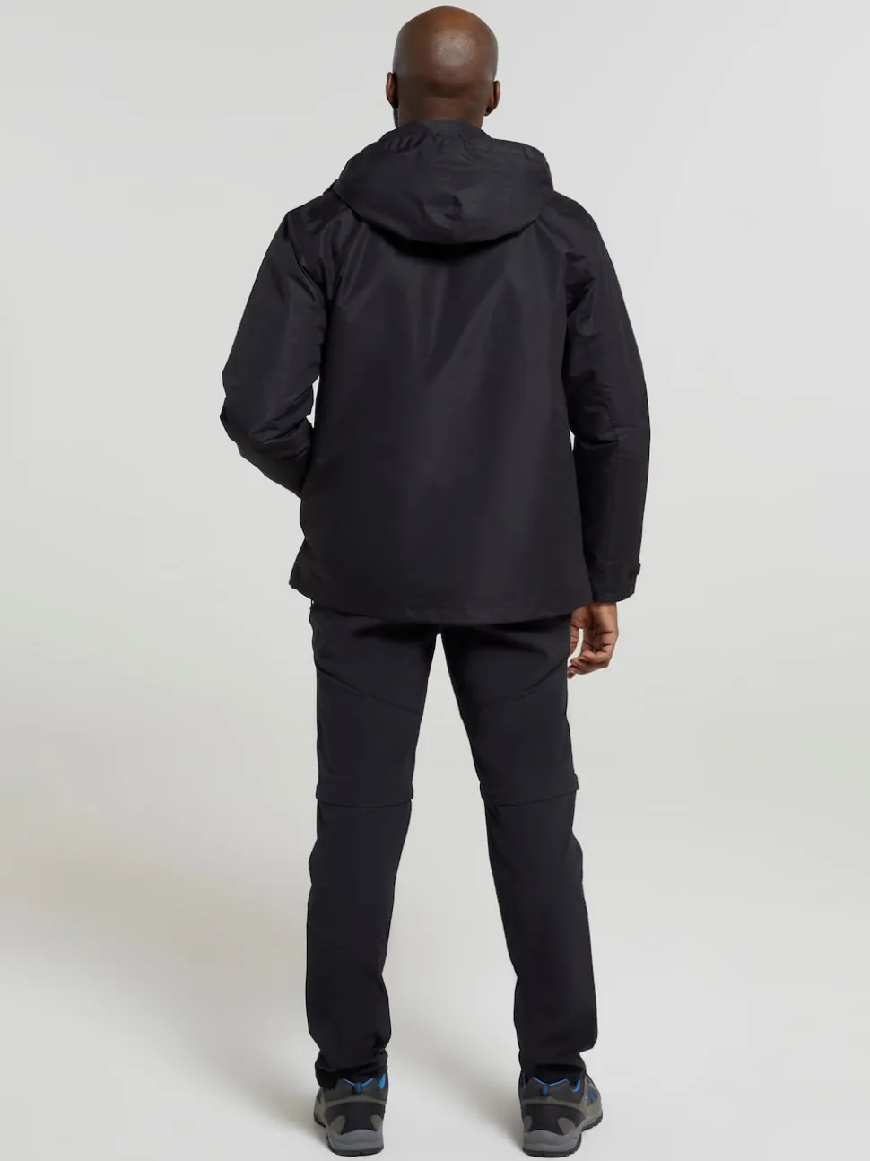 Mountain Warehouse Black Mens Fell 3-In-1 Water Resistant Jacket