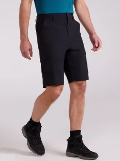 Mountain Warehouse Black Mens Delta Cargo Quick Drying Stretch Shorts