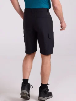 Mountain Warehouse Black Mens Delta Cargo Quick Drying Stretch Shorts