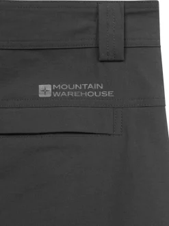 Mountain Warehouse Black Mens Delta Cargo Quick Drying Stretch Shorts