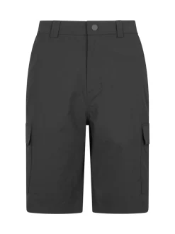 Mountain Warehouse Black Mens Delta Cargo Quick Drying Stretch Shorts