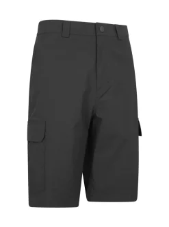 Mountain Warehouse Black Mens Delta Cargo Quick Drying Stretch Shorts