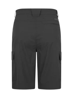 Mountain Warehouse Black Mens Delta Cargo Quick Drying Stretch Shorts