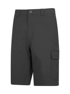 Mountain Warehouse Black Mens Delta Cargo Quick Drying Stretch Shorts