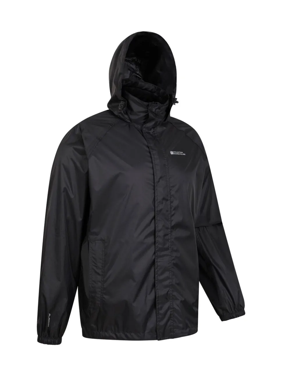 Mountain Warehouse Black Pakka Mens Waterproof Jacket