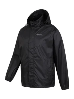 Mountain Warehouse Black Pakka Mens Waterproof Jacket