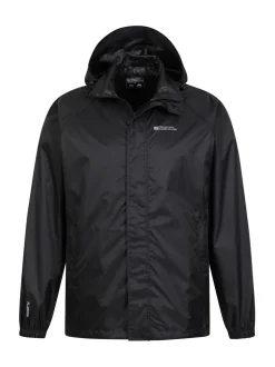 Mountain Warehouse Black Pakka Mens Waterproof Jacket