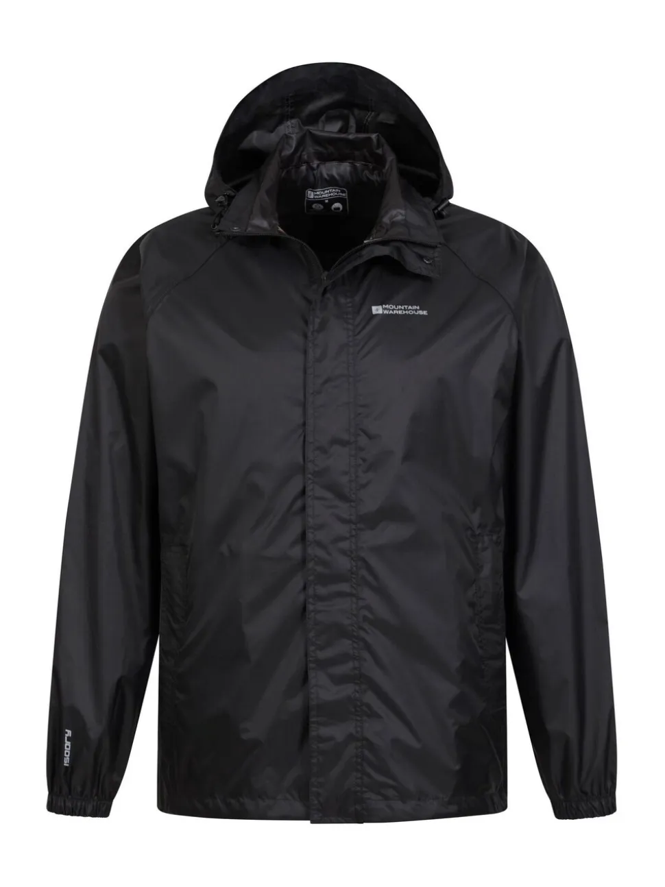 Mountain Warehouse Black Pakka Mens Waterproof Jacket
