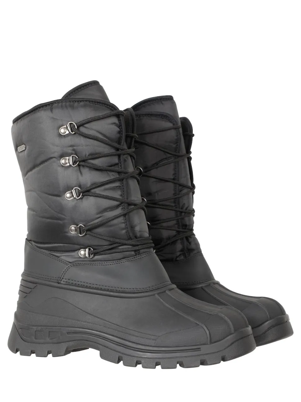 Mountain Warehouse Black Mens Plough Snow Walking Boots
