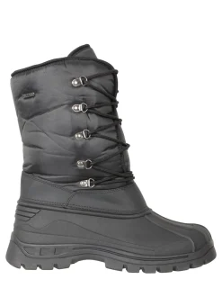 Mountain Warehouse Black Mens Plough Snow Walking Boots