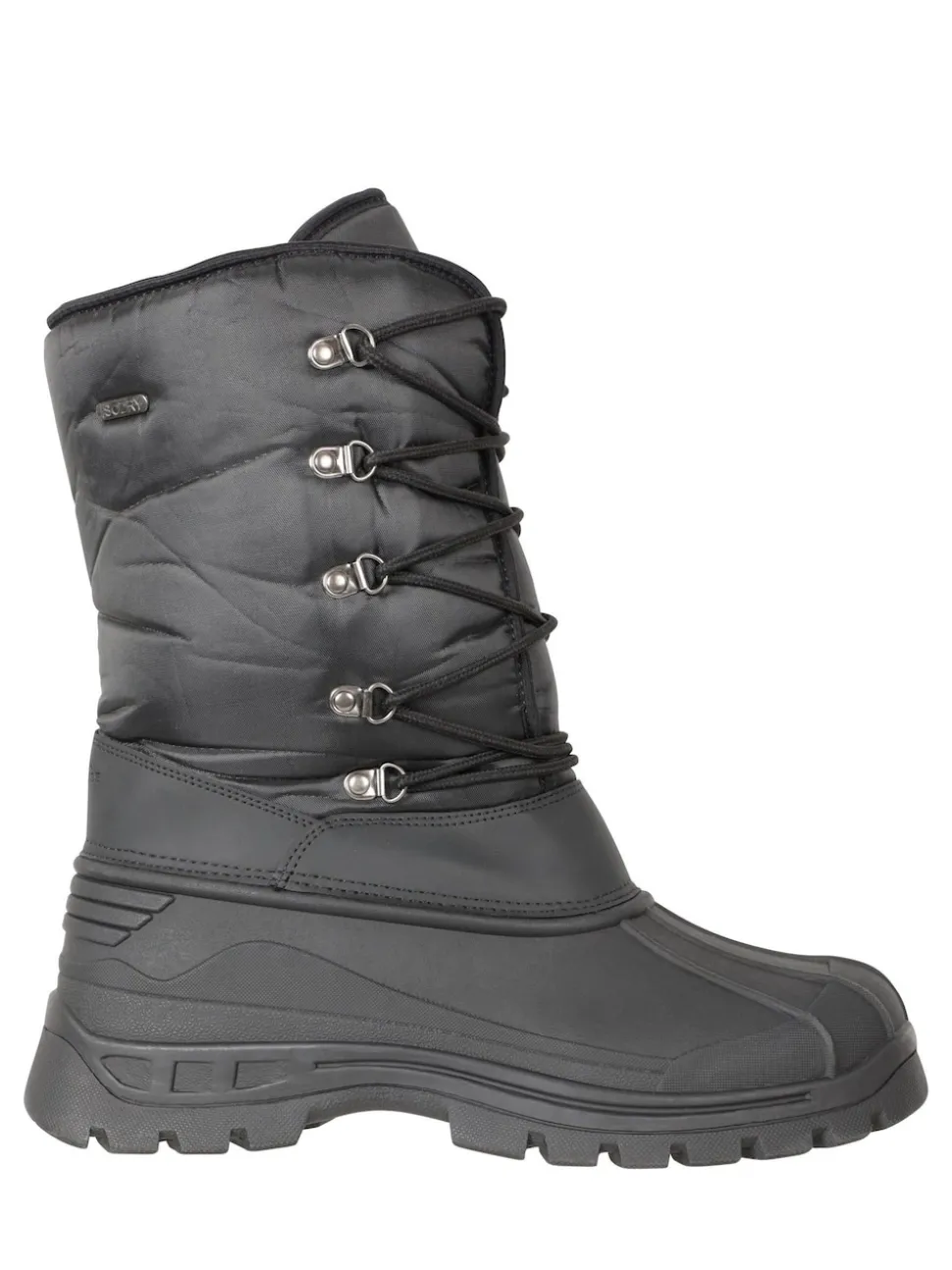 Mountain Warehouse Black Mens Plough Snow Walking Boots