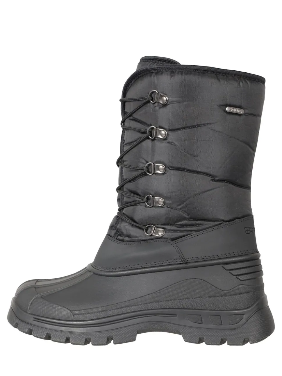 Mountain Warehouse Black Mens Plough Snow Walking Boots