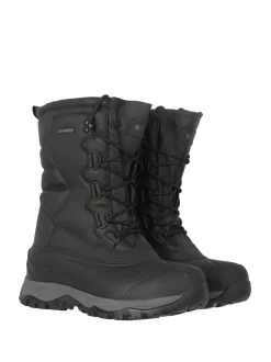 Mountain Warehouse Black Nevis Extreme Mens Waterproof Snow Boots