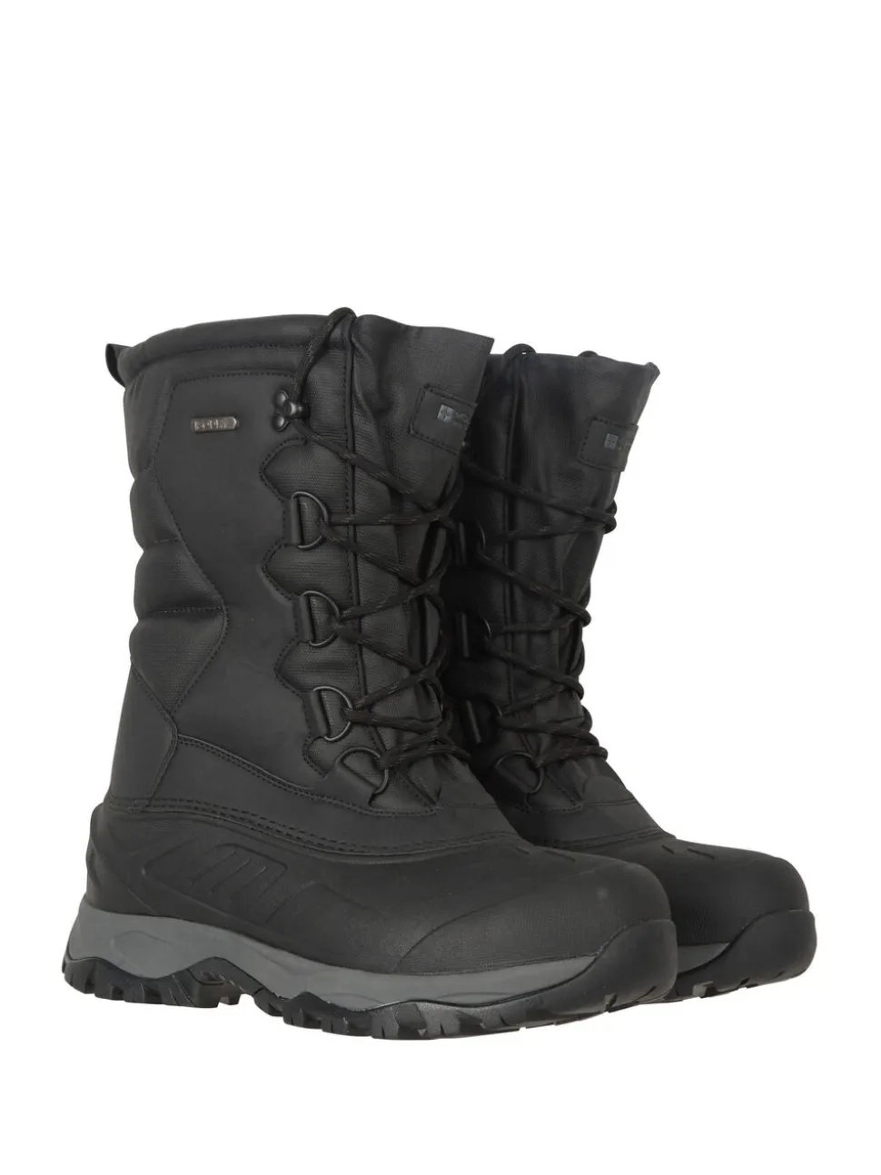 Mountain Warehouse Black Nevis Extreme Mens Waterproof Snow Boots