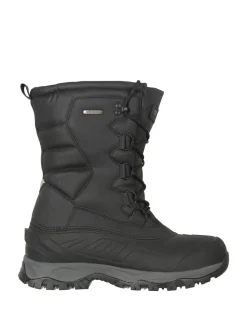 Mountain Warehouse Black Nevis Extreme Mens Waterproof Snow Boots