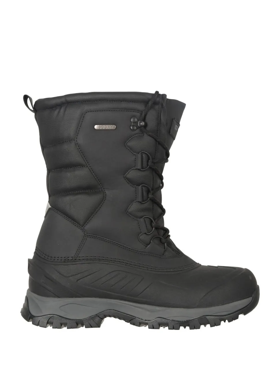 Mountain Warehouse Black Nevis Extreme Mens Waterproof Snow Boots