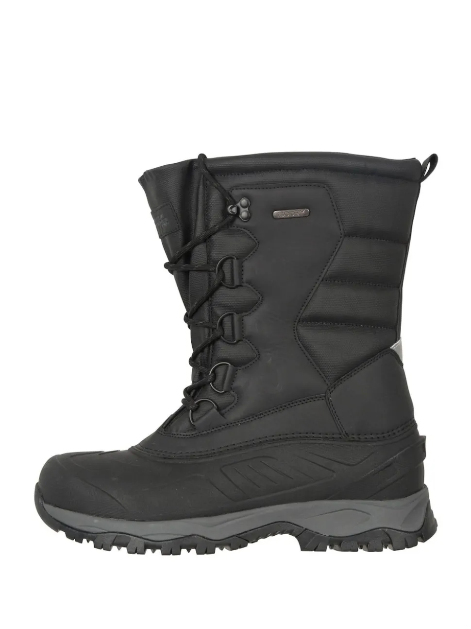 Mountain Warehouse Black Nevis Extreme Mens Waterproof Snow Boots