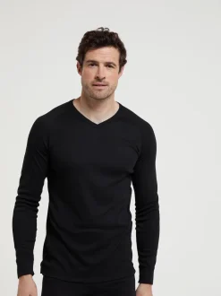 Mountain Warehouse Black Mens Talus Thermal Top