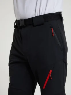 Mountain Warehouse Black Mens Forest Water Resistant Trekking Trousers