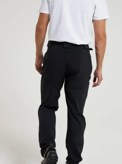 Mountain Warehouse Black Mens Forest Water Resistant Trekking Trousers