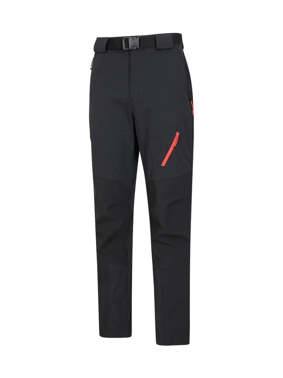 Mountain Warehouse Black Mens Forest Water Resistant Trekking Trousers